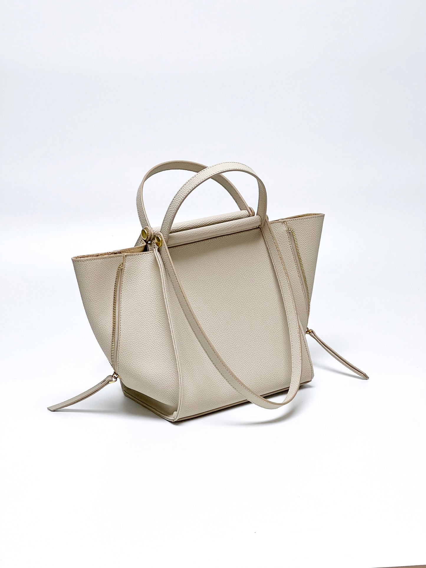 Winged Elegance Leather Tote
